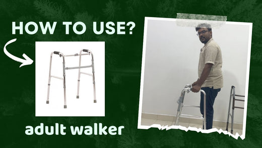 How to use adult walker? | Learn How to walk with reciprocating walker & normal walker - VSM Kare
