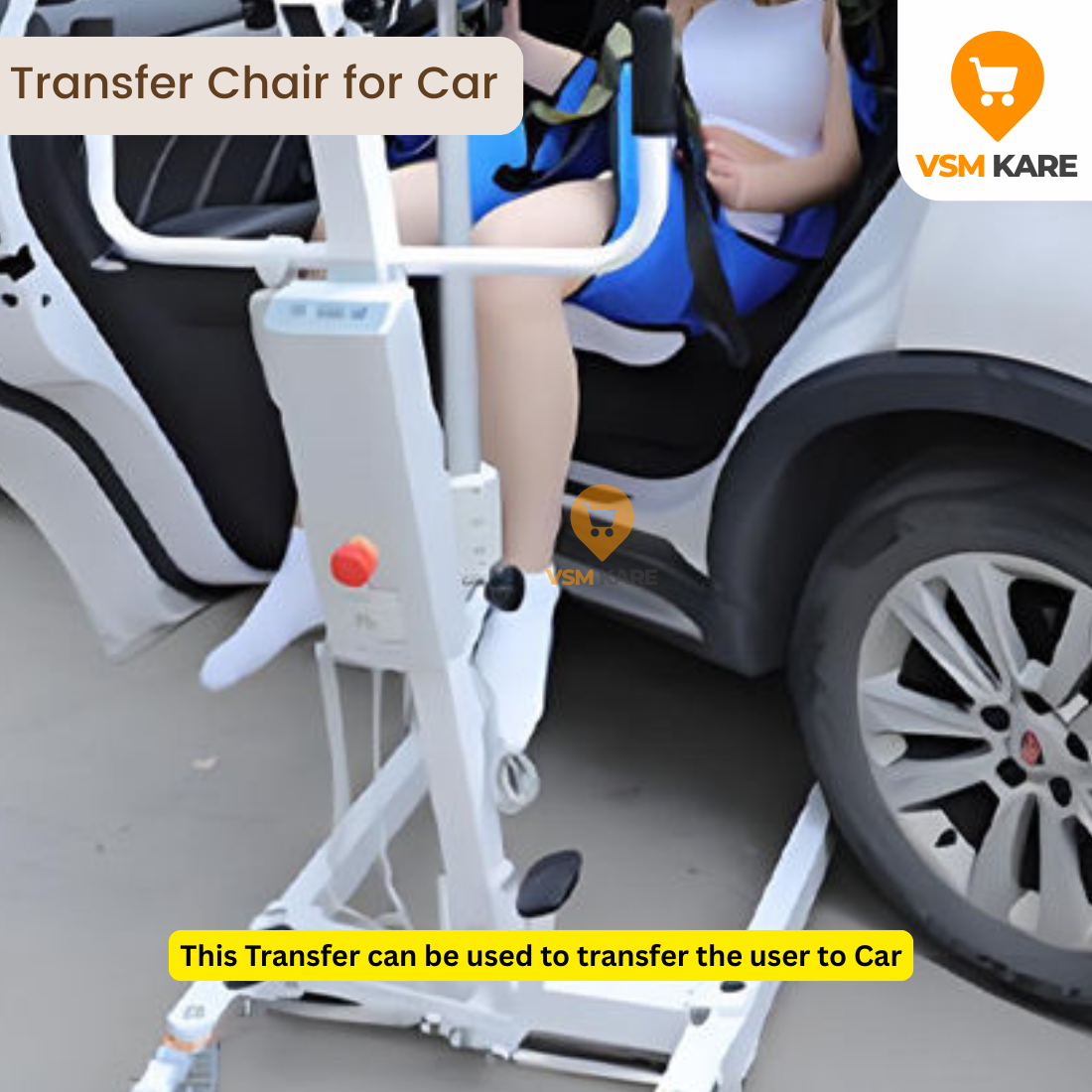 Motorised Patient Lifting Hoist – Adjustable Transfer Aid with Remote Control