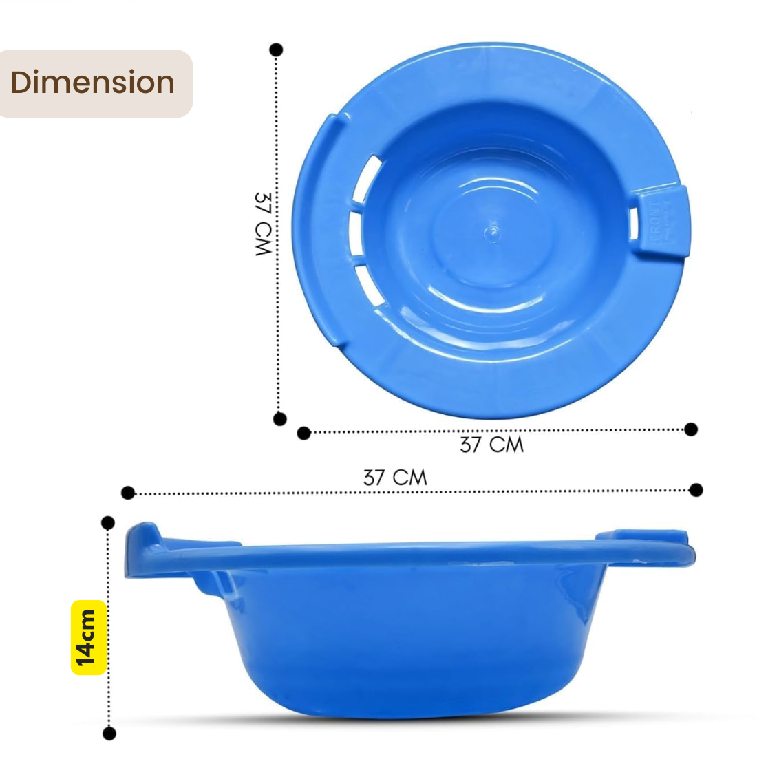 Sitz Bath Tub for Adults - Heavy Duty Plastic Hip Bath Tub
