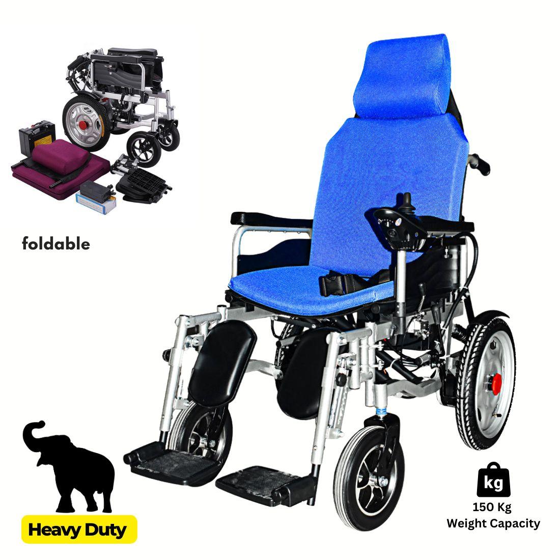 Bariatric Recliner Motorised wheelchair - Heavy Duty Electric Wheel chair for weight capacity of 150kgs