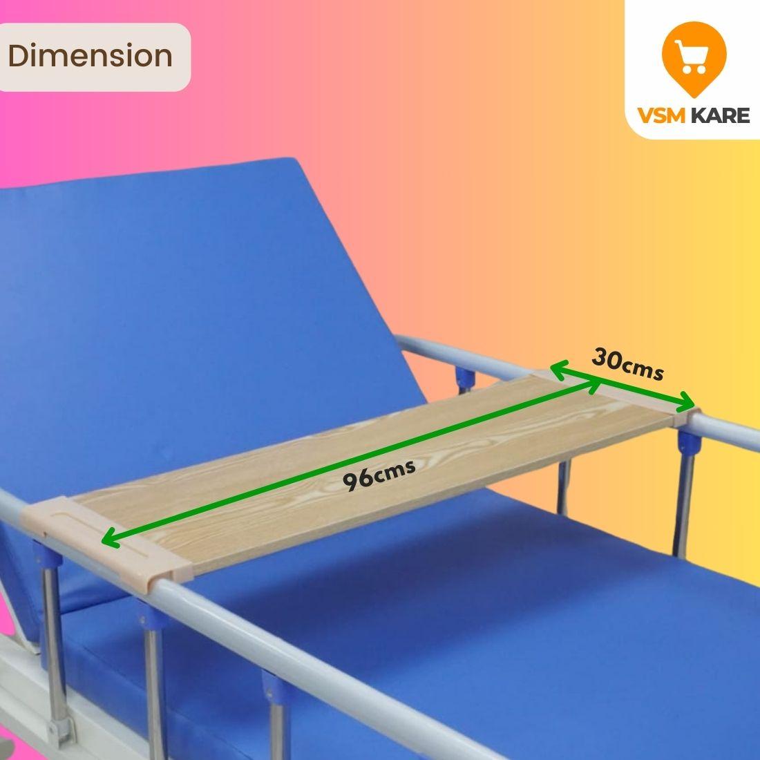 Wooden Food Tray Board - Overbed Food Tray for Hospital & Home Use