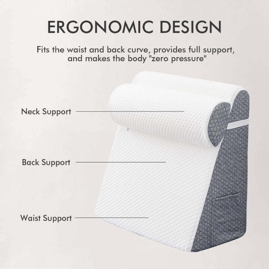 Wedge Pillow 2-Piece Set – Memory Foam Support Pillow for Rest & Elevation