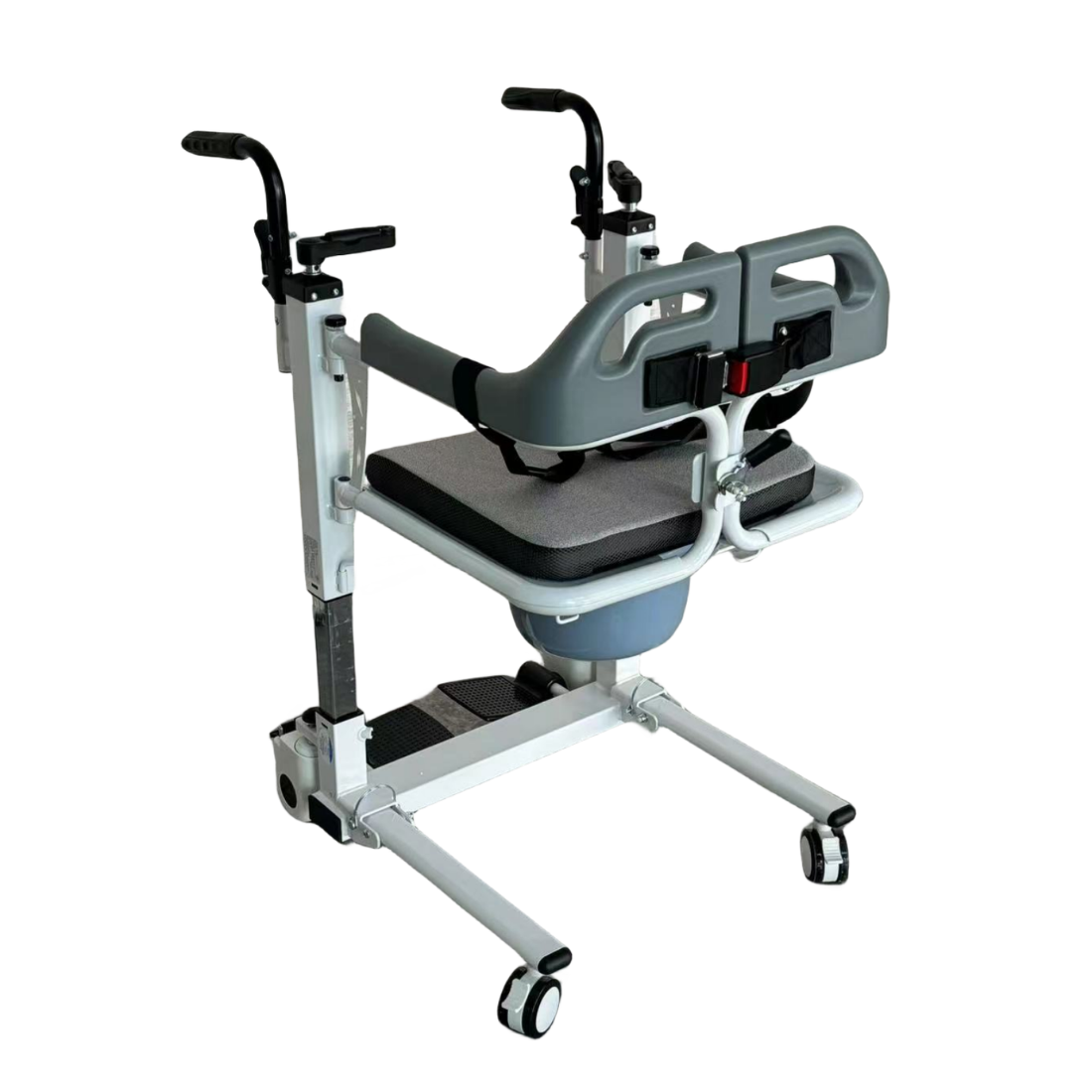 Patient Lift Transfer Wheelchair - Multi purpose Patient Shift Transfer Wheelchair with Commode
