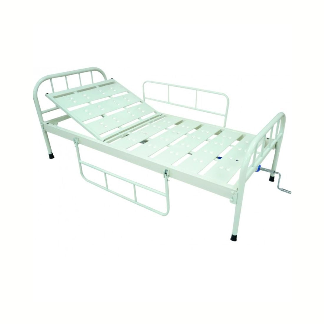 Semi fowler Cot for Home/Hospital with Side railing (Manual Cots)