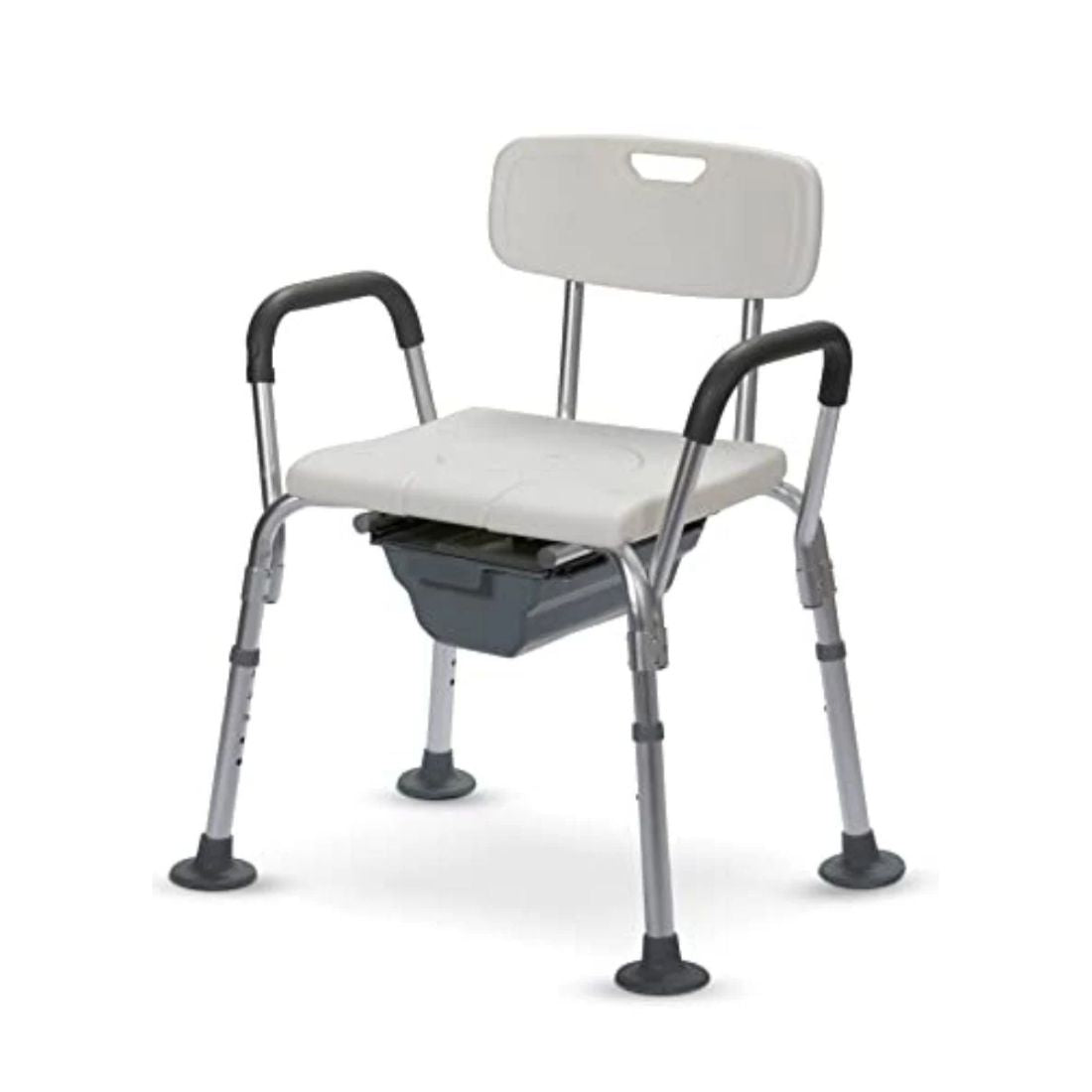 2 in 1 Shower/Bath Chair & Commode/Potty Chair with Anti slip bottom