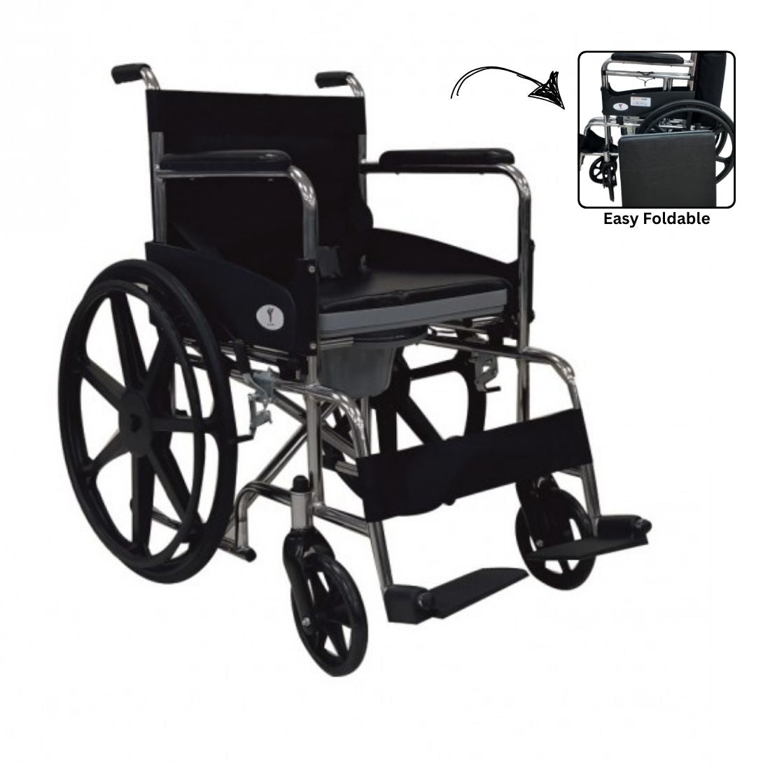 Foldable commode wheel chair at best price in Chennai