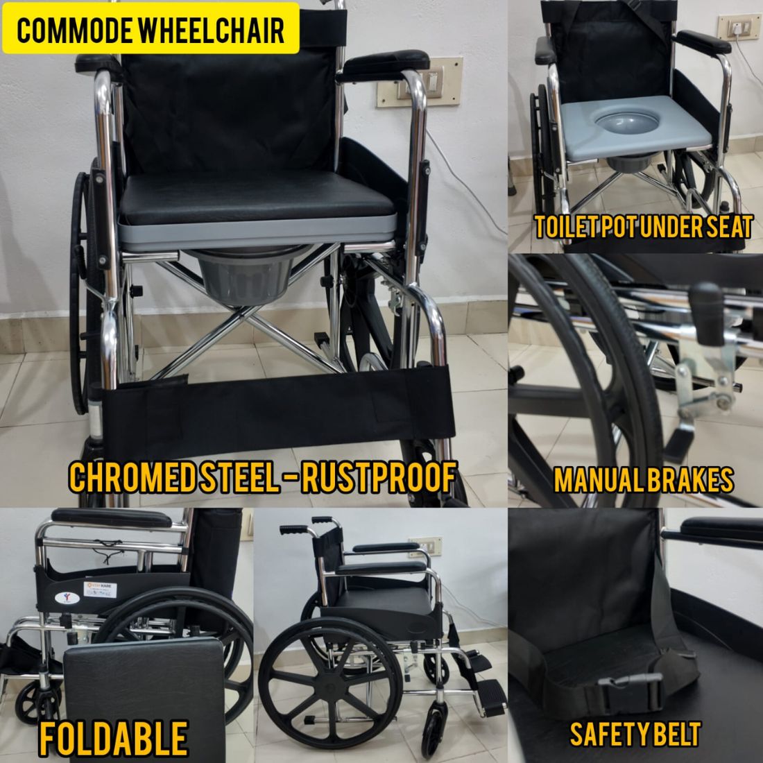 commode wheel chair at best price in India