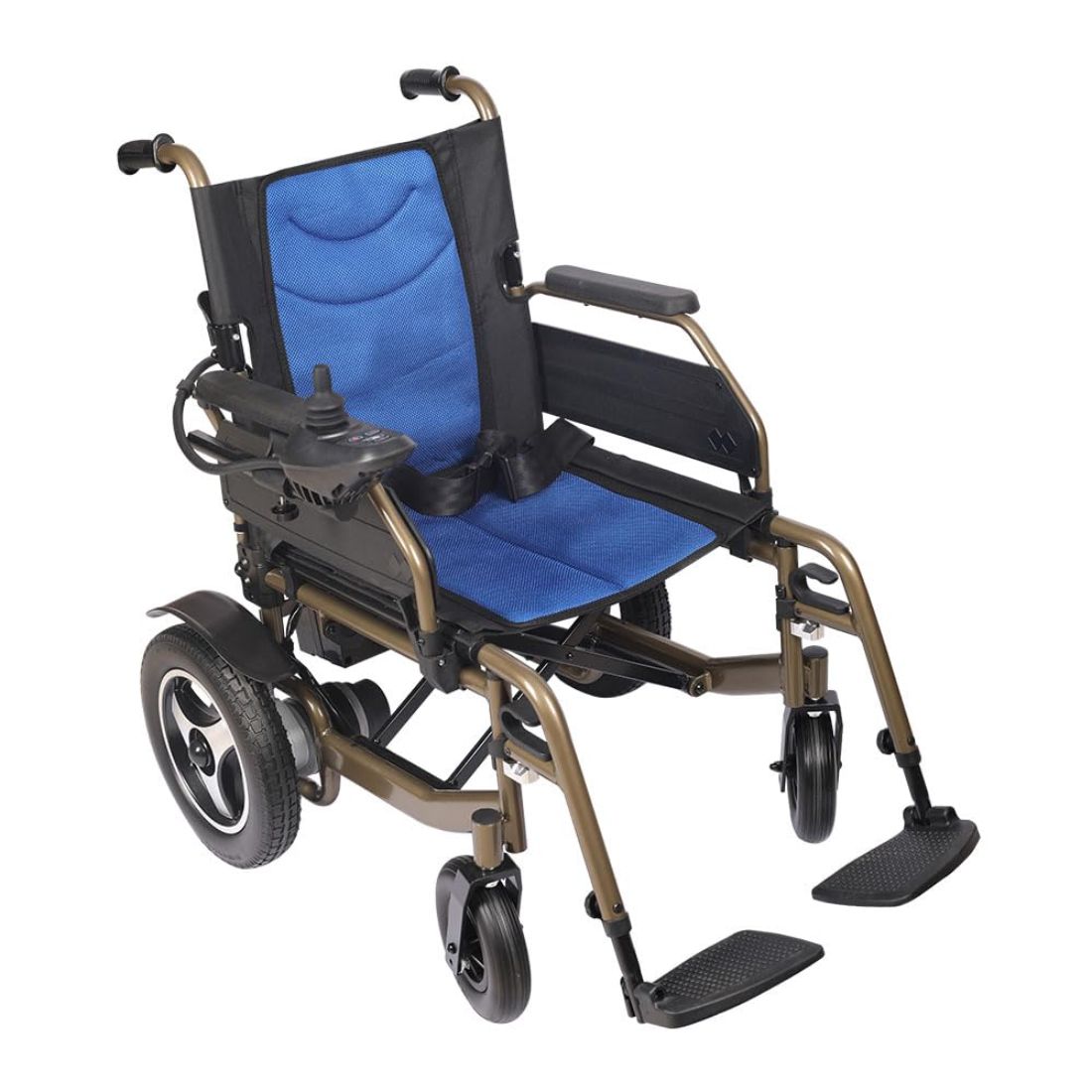 Electric Wheel chair - Foldable Motorised Wheel chair | Wheel chair with 1 Year Warranty on Joystick & Motor