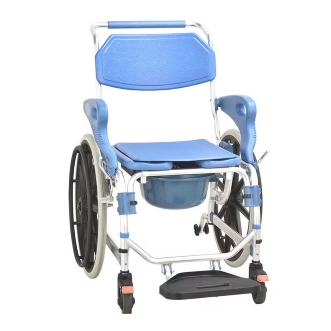 3 in 1 Multi-Functional Shower cum Commode Chair | Aluminium Shower Wheelchair with 22-Inch Wheel