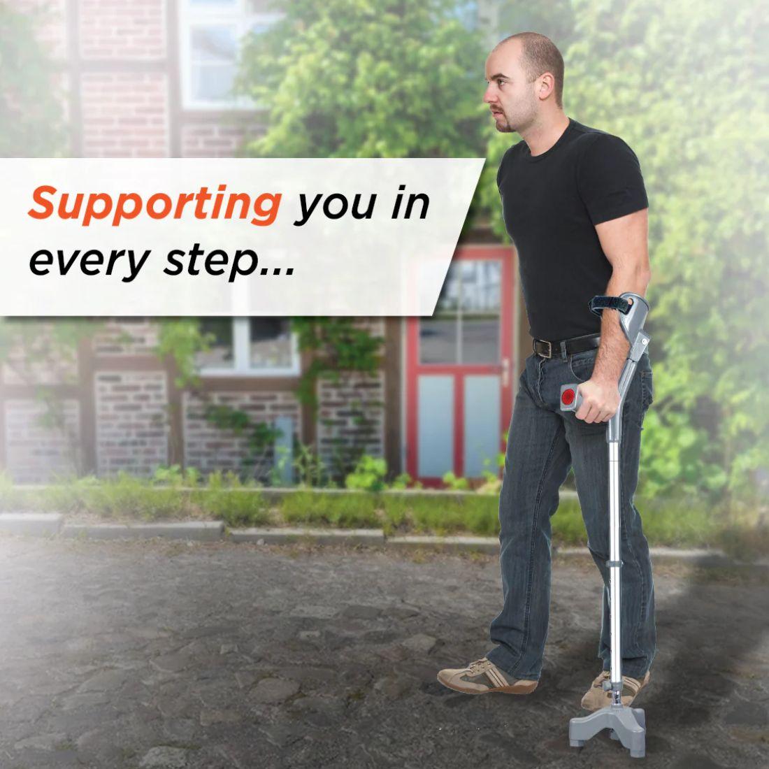 elbow crutch stick with 3 base