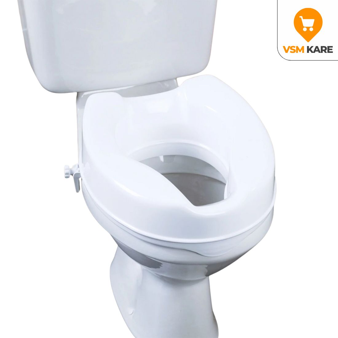 Commode/Toilet Raiser for Western toilets | Lightweight & Durable toilet seat raiser