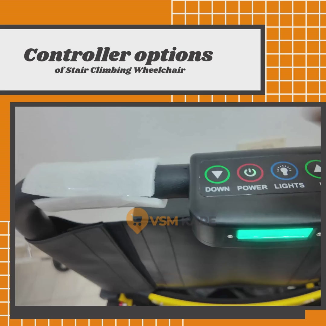 controller options of stair climbing wheelchair