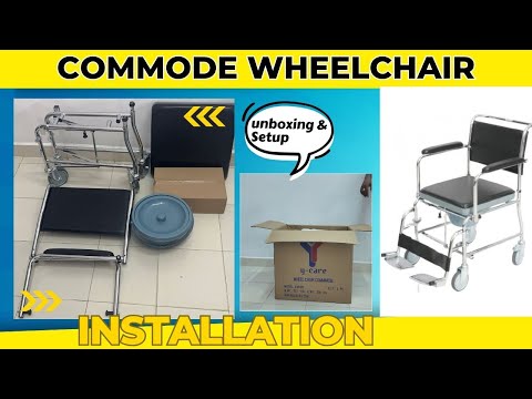 Commode Wheel chair Installation & Dismantle | Toilet Wheelchair with Price VSM Kare #installation