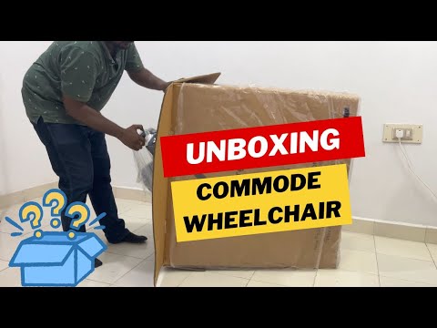 Commode wheelchair unboxing by VSM Kare