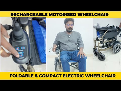 Rechargeable Motorised Wheelchair - Foldable & Compact Electric Wheelchair review - VSM Kare
