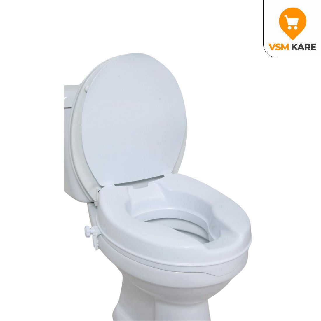 Commode/Toilet Raiser for Western toilets | Lightweight & Durable toilet seat raiser