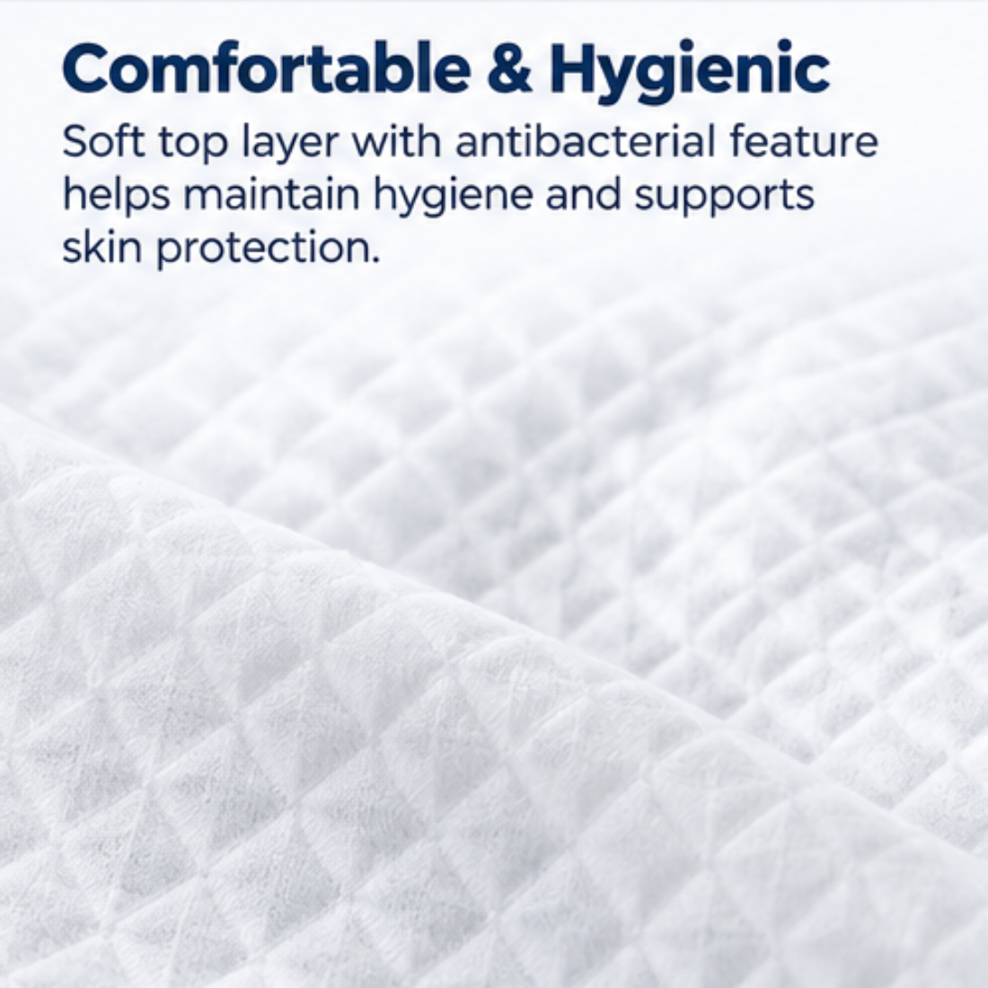 Underpad -Large (90x60cm) | Disposable Underpad, Highly Absorbent, Anti-Bacterial, Rash Protection, Leak Proof