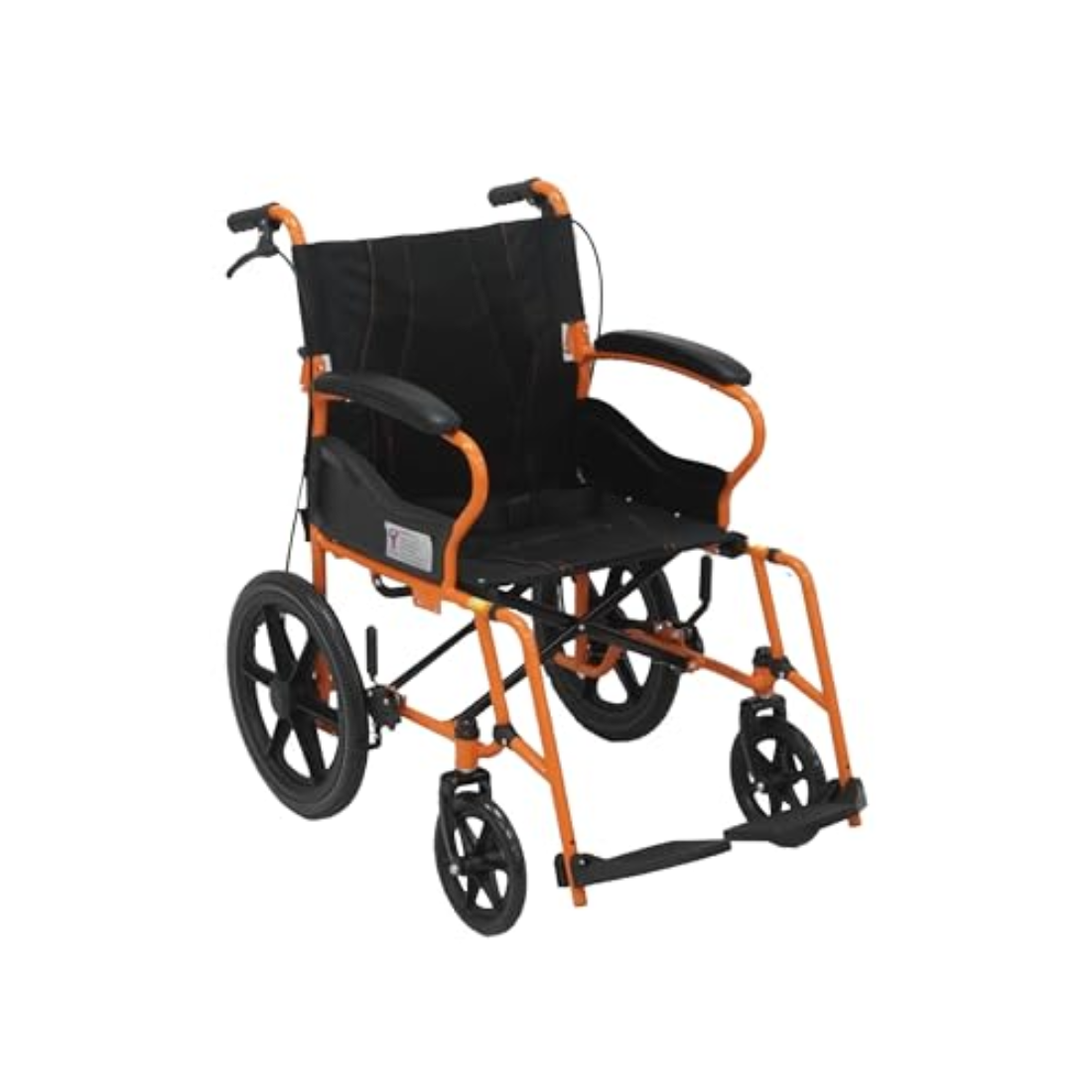 Foldable Wheelchair with Attender Brake - Premium Compact Wheelchair