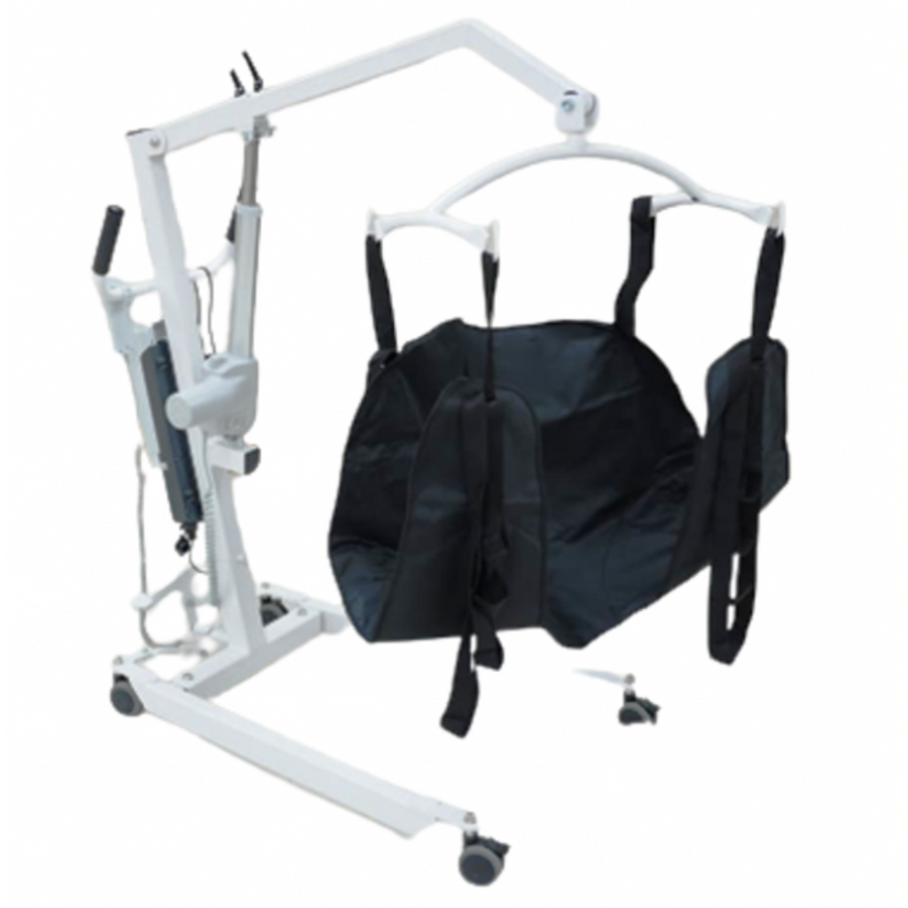 Motorised Patient Lifting Hoist – Adjustable Transfer Aid with Remote