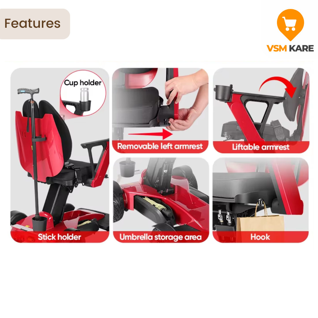 Motorised wheelchair for all terrain at best price in Chennai at VSM Kare