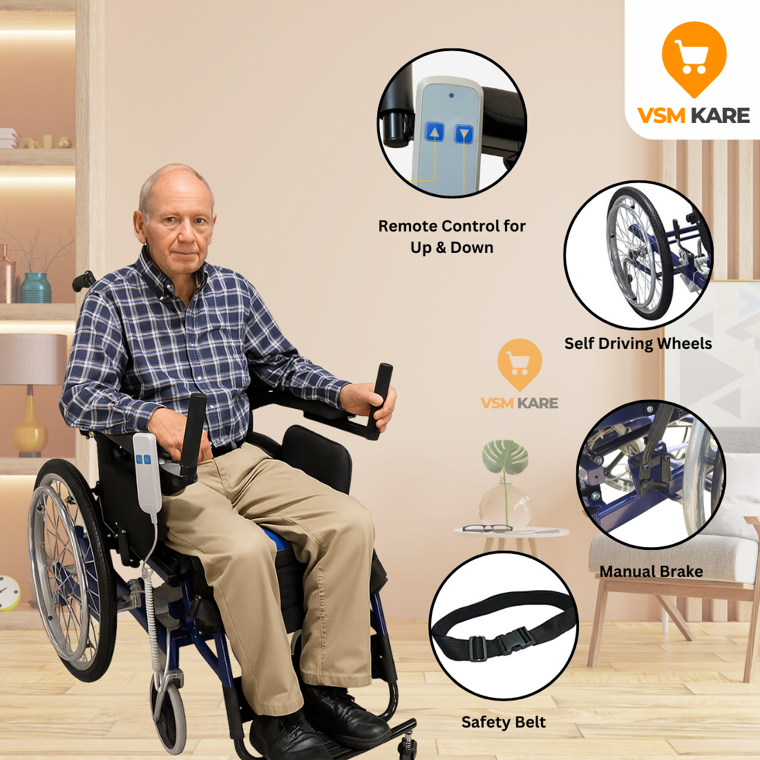 Motorised Standing Wheelchair at best price in India