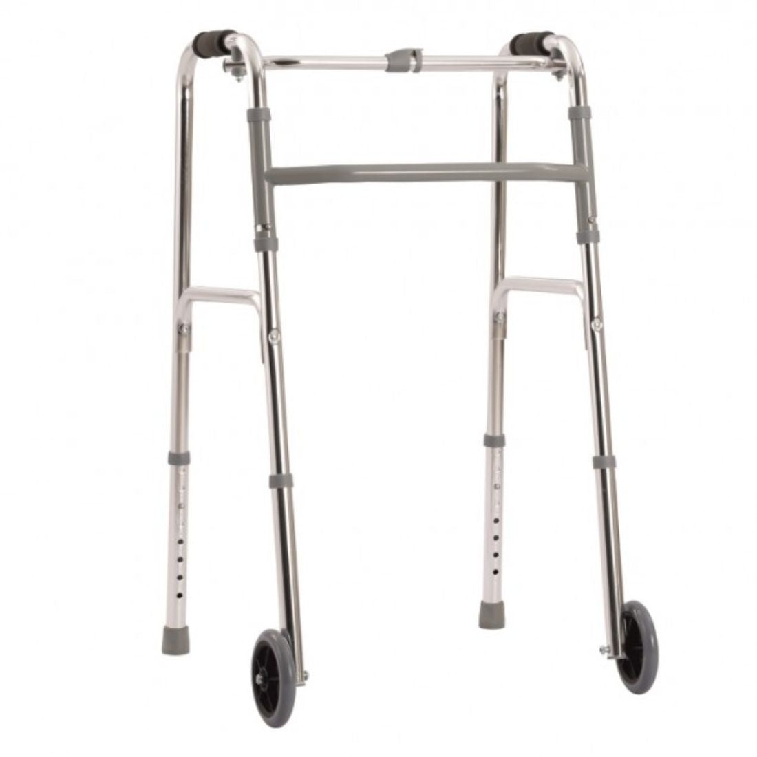 Lightweight & Foldable Wheel Walker with Height Adjustable, Aluminium Frame, Reciprocating Walking Frame with Wheels