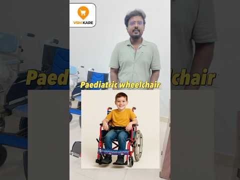 Paediatric Wheelchair, Foldable Junior Wheelchair, Kids Wheel chair #vsmkare 